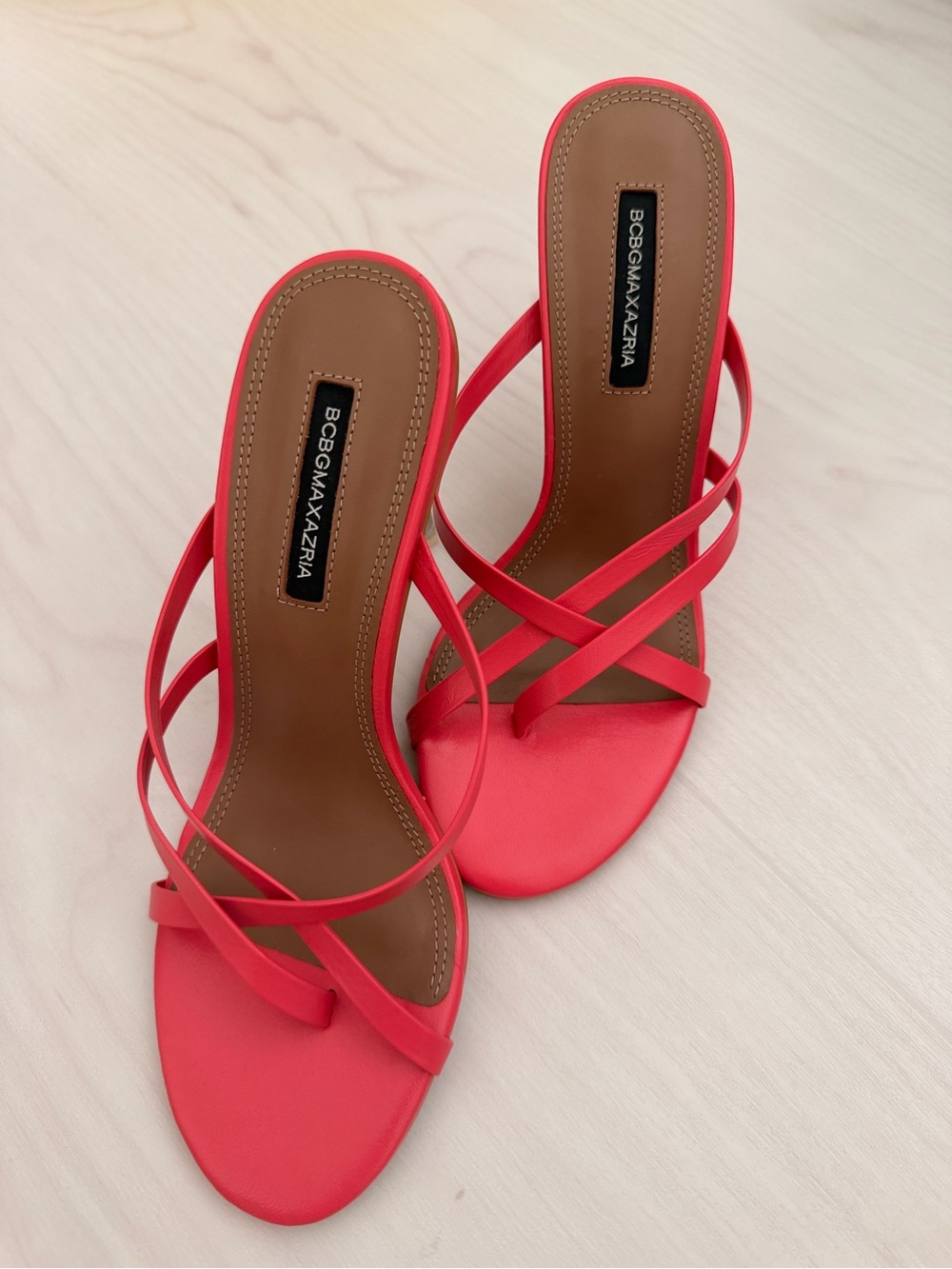 BCBGMaxAzria Hot Pink Strappy Heels